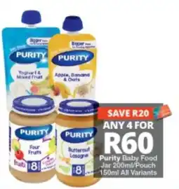 Checkers Purity Baby Food offer