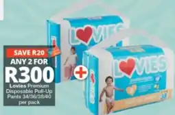 Checkers Lovies Premium Disposable Pull-Up Pants offer