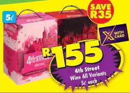Shoprite Liquor 4th Street Wine All Variants offer