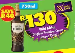 Shoprite Liquor Wild Africa Original Premium Cream Liqueur offer