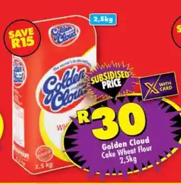 Shoprite Golden Cloud Cake Wheat Flour 2.5kg offer