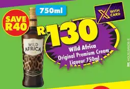 Shoprite Wild Africa Original Premium Cream Liqueur 750ml offer