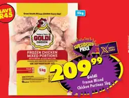 Shoprite GOLDI FROZEN MIXED CHICKEN PORTIONS 5kg offer