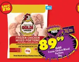 Shoprite GOLDI FROZEN CHICKEN MIXED PORTIONS 2kg offer