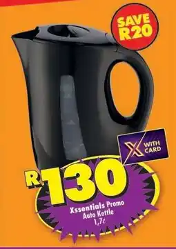 Shoprite Xssentials Promo Auto Kettle 1.7ℓ offer