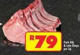 Shoprite Pork Rib & Loin Chops per kg offer