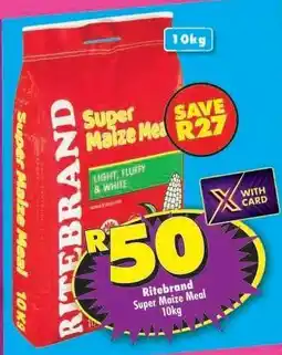 Shoprite Ritebrand Super Maize Meal 10kg offer