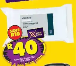 Shoprite Essentials Standard Pillow offer