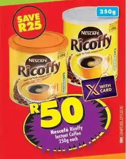 Shoprite NESCAFÉ RICOFFY INSTANT COFFEE 250g offer