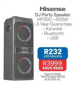 OK Furniture Hisense DJ Party Speaker offer