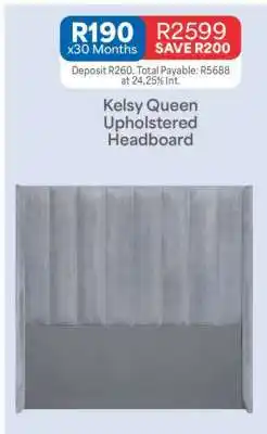 OK Furniture Kelsy Queen Upholstered Headboard offer