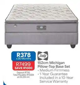 OK Furniture 152cm Michigan Pillow-Top Base Set offer