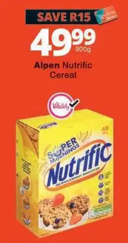 Checkers Alpen Nutrific Cereal offer