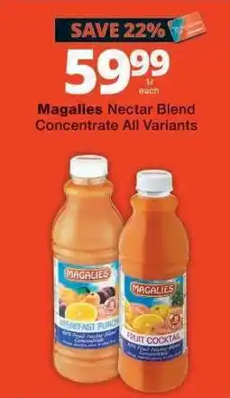 Checkers Magalies Nectar Blend Concentrate All Variants offer