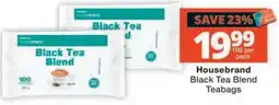 Checkers Housebrand Black Tea Blend Teabags offer