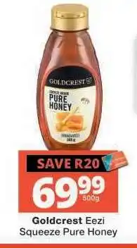 Checkers Goldcrest Eezi Squeeze Pure Honey offer