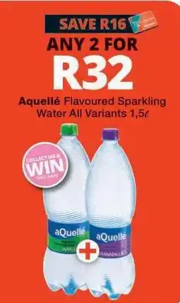 Checkers aQuellé Flavoured Sparkling Water offer