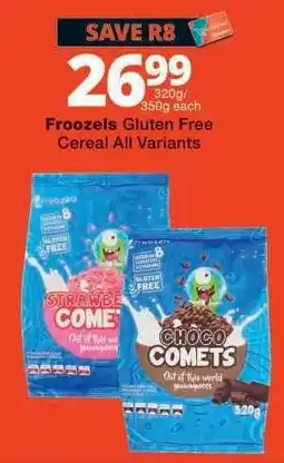 Checkers Froozels Gluten Free Cereal All Variants offer