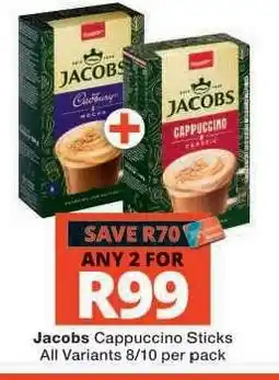 Checkers Jacobs Cappuccino Sticks offer