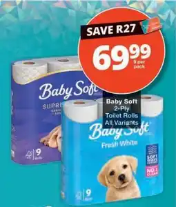 Checkers Baby Soft 2-Ply Toilet Rolls offer