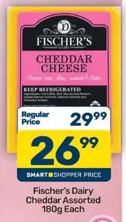 Pick n Pay Fischer’s Dairy Cheddar Assorted 180g Each offer