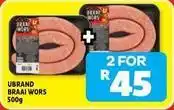 Usave Braai wors offer