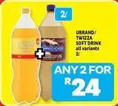 Usave Twizza - soft drink offer