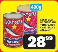 Usave Lucky star - pilchards in tomato sauce offer