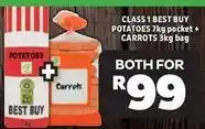 Usave Best buy - potatoes 7kg pocket + carrots 3kg bag offer
