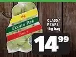 Usave Econo - class 1 pears offer