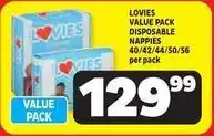Usave Lovies - value pack disposable napppies offer