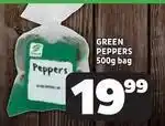 Usave Green peppers offer