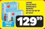 Usave Lovies - value pack disposable napples offer