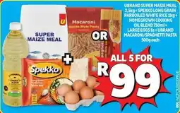 Usave Spekko - super maize meal, macaroni, oil blend, eggs offer