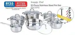 OK Furniture Total - 12-piece stainless steel pot set sscs012 offer