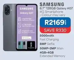 OK Furniture Samsung - 6.7 128gb galaxy a07 4g smartphone offer