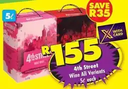 Shoprite Liquor 4th street - wine all variants offer