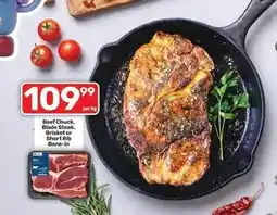 Pick n Pay Beef chuck, blade steak, brisket or short rib offer