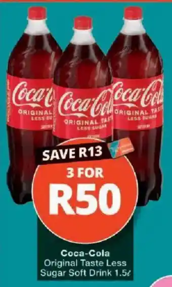 Checkers Coca-Cola Original Taste Less Sugar Soft Drink offer