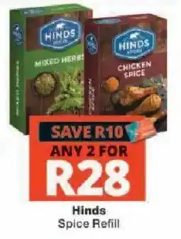 Checkers Hinds Spice Refill offer