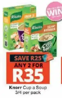 Checkers Knorr Cup a Soup offer