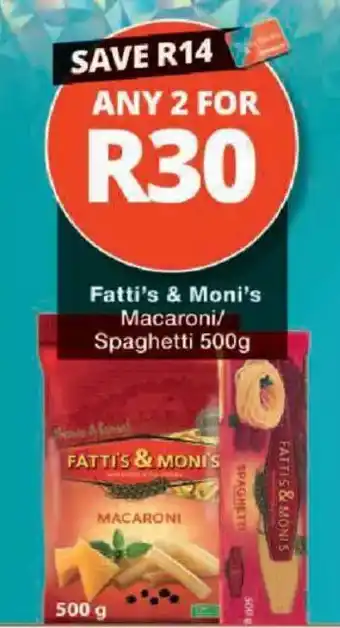 Checkers Fatti's & Moni's Macaroni/Spaghetti offer