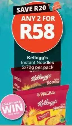 Checkers Kellogg's Instant Noodles offer