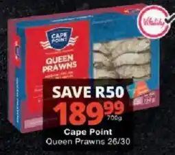 Checkers Cape Point Queen Prawns offer