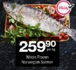 Checkers Whole Frozen Norwegian Salmon offer