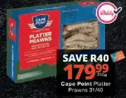 Checkers Cape Point Platter Prawns offer