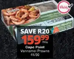 Checkers Cape Point Vannamei Prawns offer