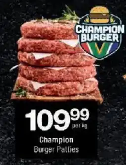 Checkers Champion Burger Patties offer