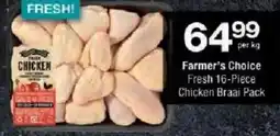 Checkers Farmer's Choice Chicken Braai Pack offer