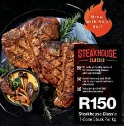 Checkers Steakhouse Classic T-Bone Steak offer